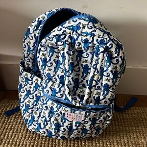 Roller Rabbit - backpack - blue monkey